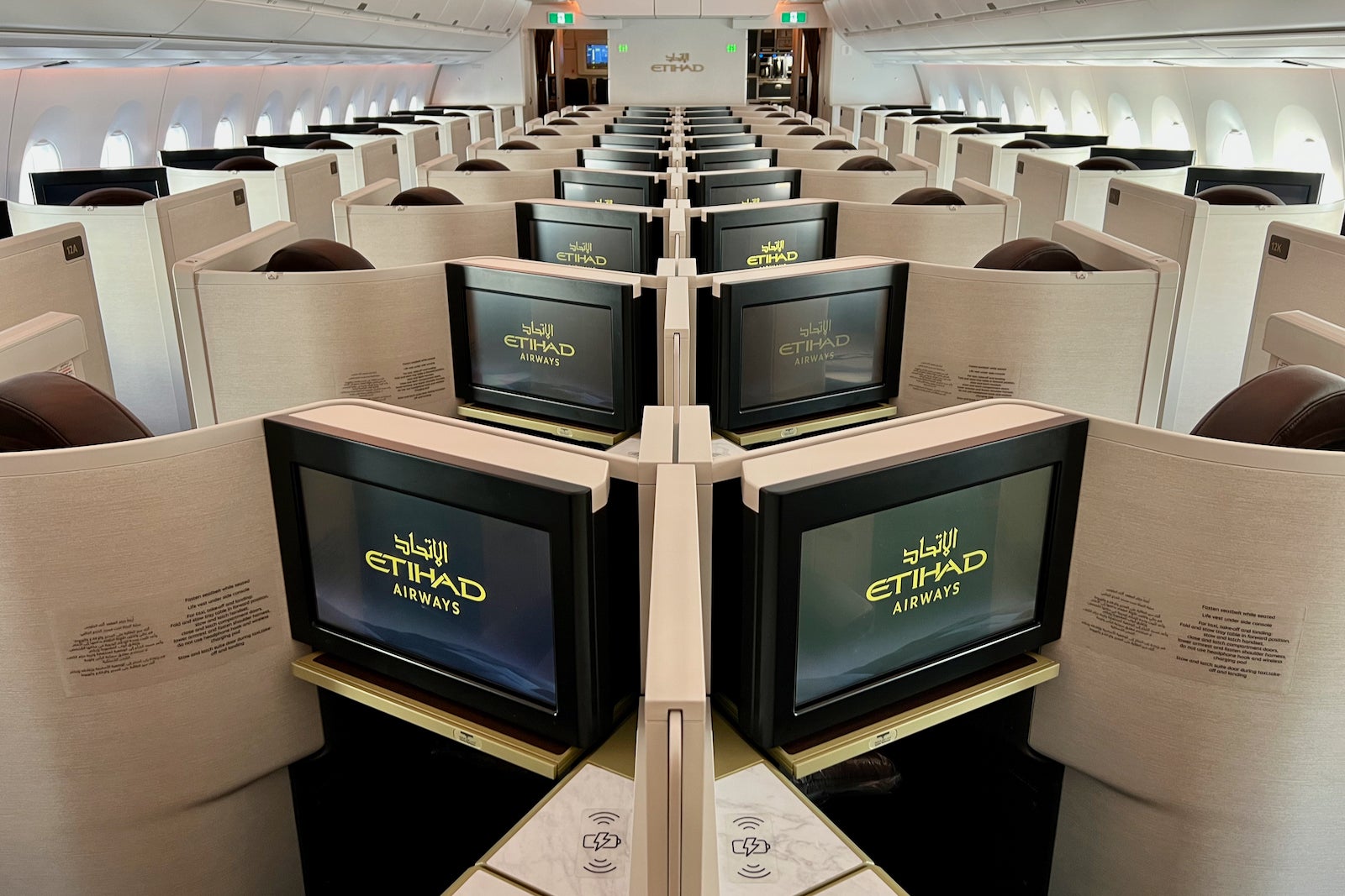 Etihad Airbus A350 Business Class